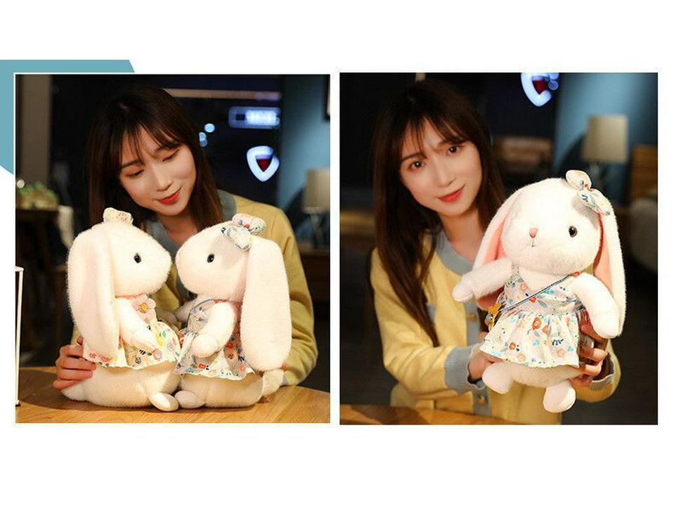 Очаровательная плюшевая кукла «Маленький белый кролик» — мягкая подушка для сна в подарок на день рождения девочки