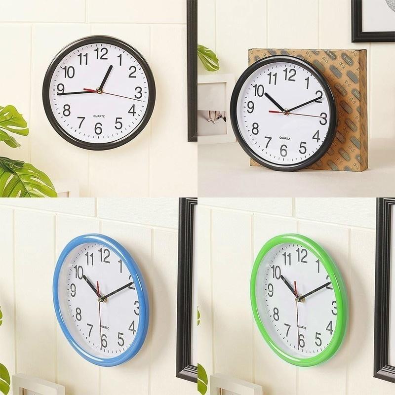 Круглые игольчатые цифровые домашние часы, модные бесшумные круглые настенные часы для гостиной, кварцевые декоративные часы для дома, стеклянные