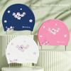 Comfortable Waterproof Swimming Cap High Elastic Printed Swimming Cap Silicone Swim Cap  Swimming