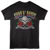 Мужская футболка Guns N Roses AFD ПИСТОЛЕТЫ И ЧЕРЕПАХИ Официальная Музыкальная Черная Хлопковая Унисекс Футболка