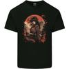 Anime Samurai Girl Fantasy Warrior Mens Cotton T-Shirt Tee Top
