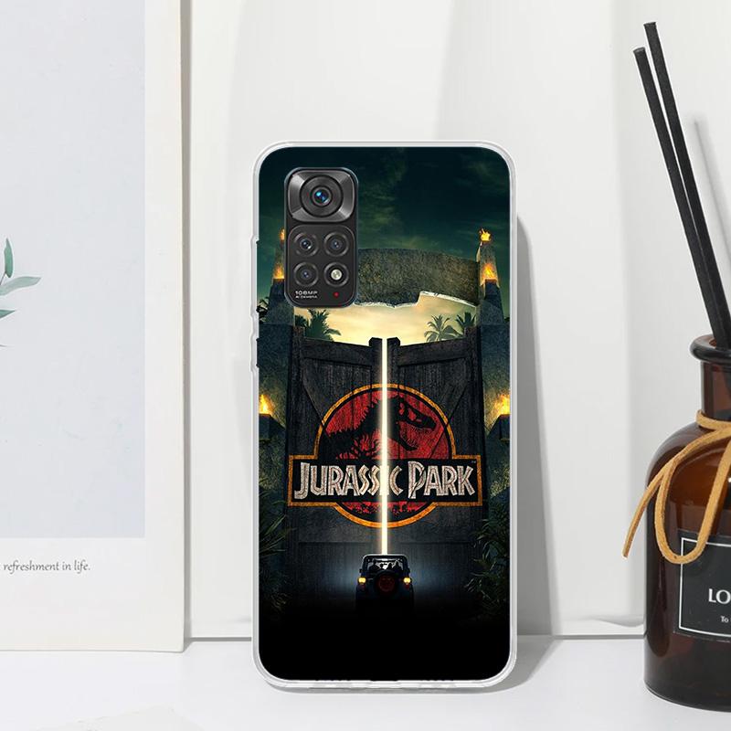 Jurassic Park Dinosaur World Phone Case For Xiaomi Redmi Note 13 14 12S 11S 10S 12 11E 10 Pro Plus 11T 9S 9 8T 8 7 Art Fundas Ba