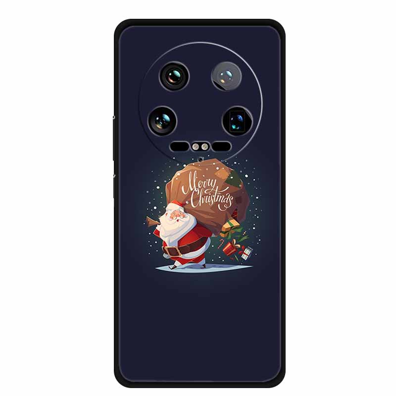 Рождественский чехол для телефона Xiaomi 14 Ultra Pro, чехол из мягкого силикона, роскошная крышка с оленем для Xiaomi 13 Ultra Pro, задние чехлы Coque 14pro