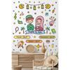 Welcome Three Months Recep Aban Ramadan Glass Wall Door Sticker Set