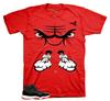 Shirt To Match AJ Retro 11 Bred Velvet AJ11 - Raging Face Sneaker Tees