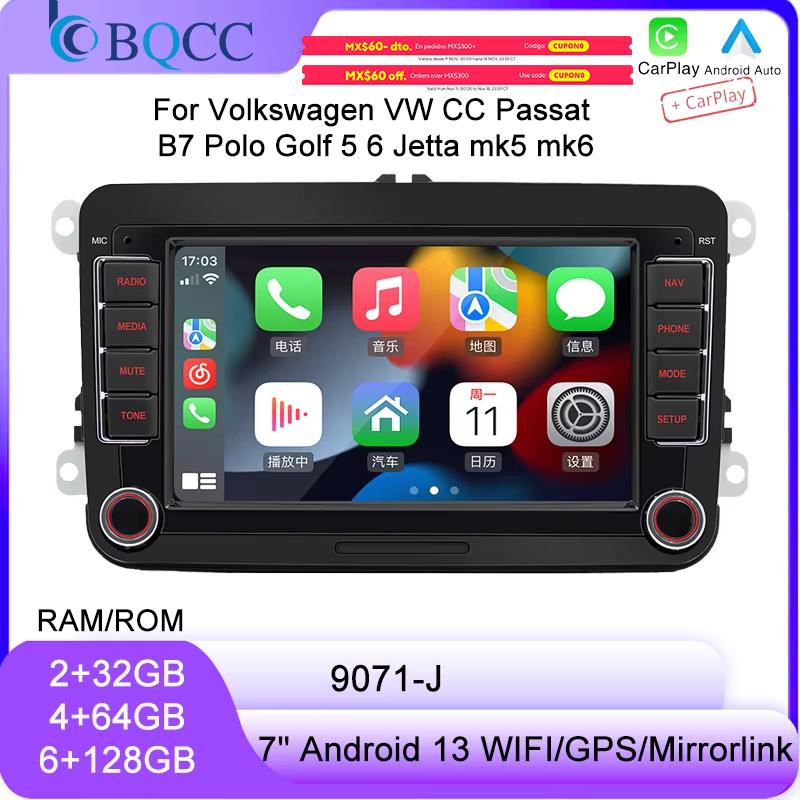 7-дюймовый автомобильный плеер для Volkswagen VW CC Passat B7 Polo Golf 5 6 Jetta mk5 mk6 Mirrorlink FM WIFI GPS RDS Wireless Carplay