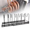 Регулируемый органайзер для хранения сковородок и кастрюль, многофункциональные кухонные аксессуары, сушилка для посуды и мисок, стойка для хранения кухонной утвари