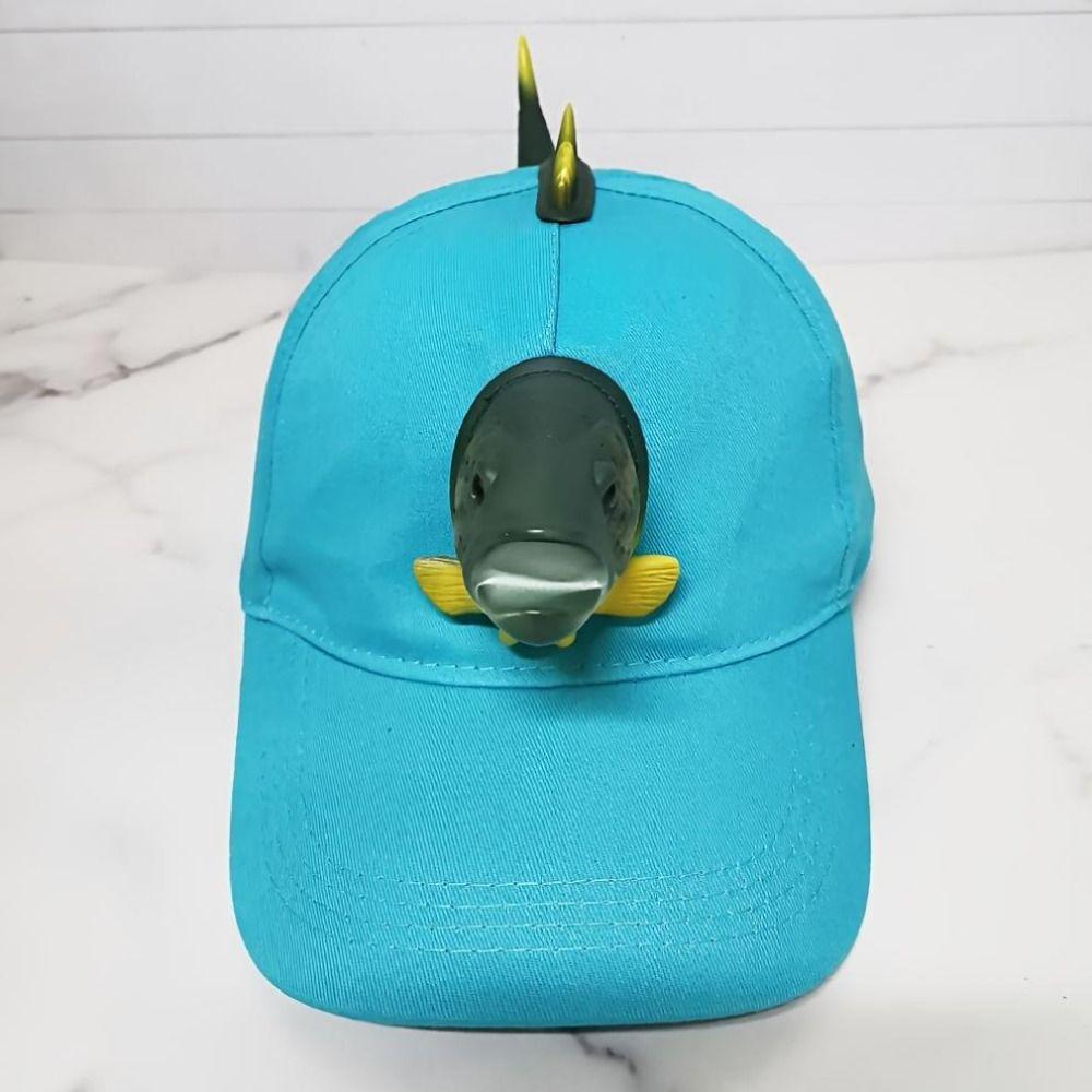 Adjustable Fish Baseball Hat Holiday Headwear Party Fish Hat Novelty Fishing Cap Men Women