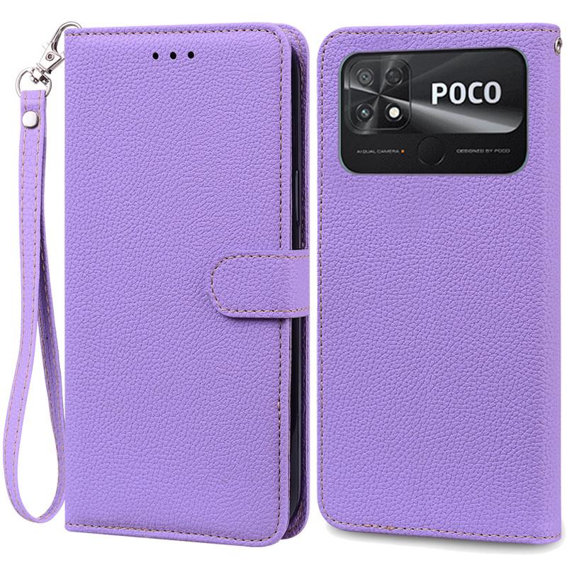POCO C40 Case Leather Wallet Flip Case For POCO C40 Case Xiaomi POCO C40 C 40 PocoC40 Phone Cover Coque Fundas Etui Shell