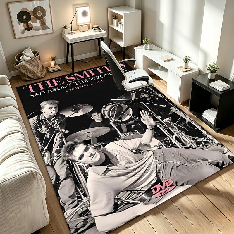 The Smiths A rug suitable for office chair areas living rooms and computer desks perfect for home offices and an ideal holiday gift