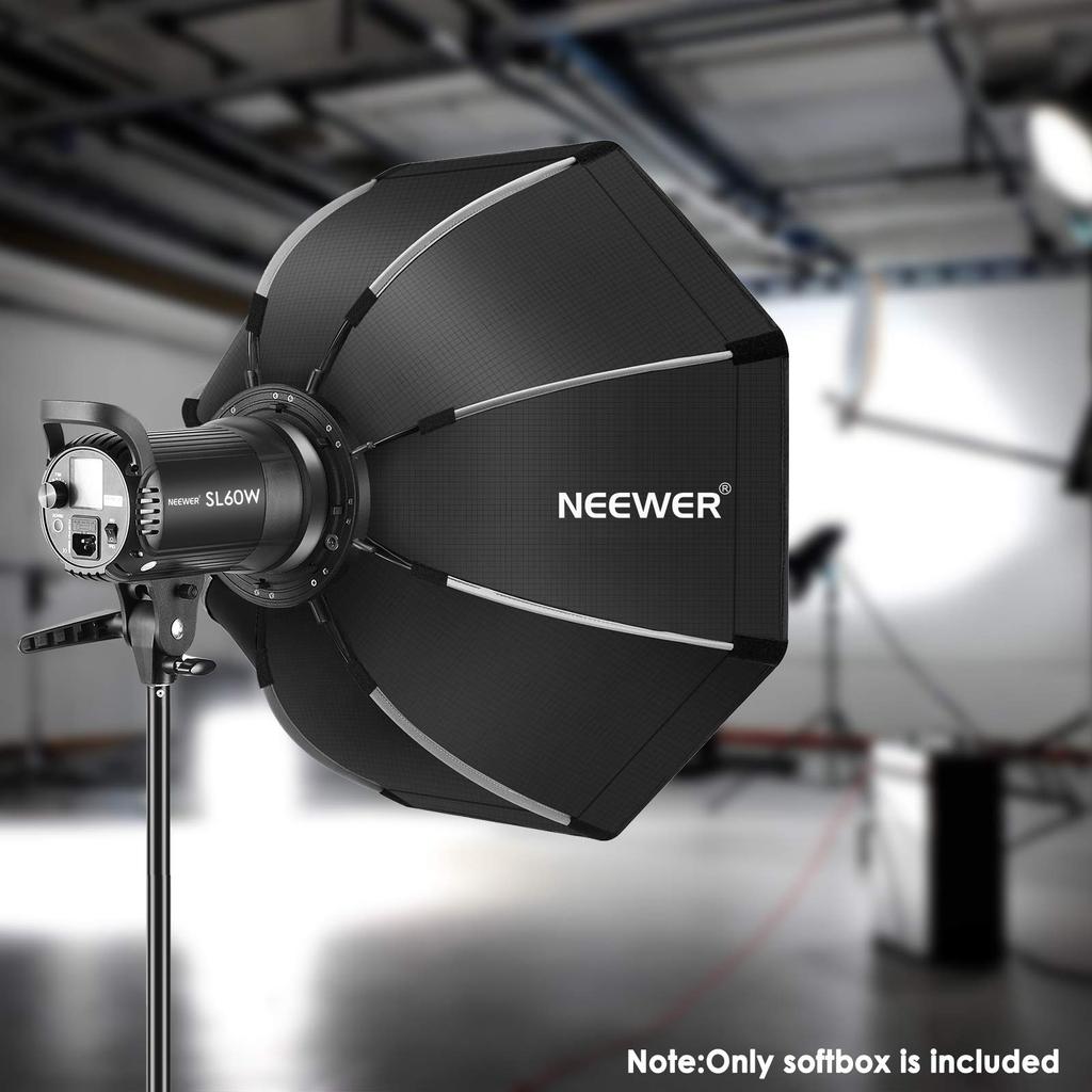 NEEWER Collapsible Octagonal Softbox with Bowens Mount Speed Ring and Carrying Case Compatible with Neewer CB60 CB100 CB150 Version 4 and Other Bowens