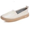 2.5cm Genuine Leather Slip On Ladies Summer Elegance Comfy Soft Soled Luxury Ethnic Woman Shallow Moccasin Flats Shoes