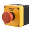 Красный маркер аварийного останова мгновенного действия, кнопочный переключатель, 660 В 10 А, коробка с нормально замкнутым контактом
