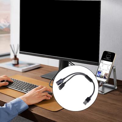 USB-разветвитель 2 порта Папа на двойной Мама адаптер для ноутбуков Клавиатуры с кабелем для передачи данных и быстрой зарядки