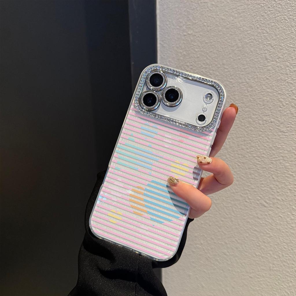 Защитная пленка для линз 2-в-1 Чехол в виде сердца и звезды для iPhone 17 Pro Max/16 Pro/11