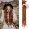 Synthetic Dreadlock Extensions Handmade Crochet Hair 20Inch Dread Extensions Crochet Braids For Men/Women Dreadlocks Hair