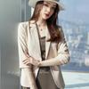 Весенне-летний блейзер Feminino с рукавами три четверти с зубчатыми карманами офисное женское пальто