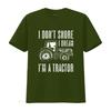 I Don t Snore Dream m a Tractor Funny gifts Mens Shirt Black 3X Large vintage Washed Versatile Slightly Casual