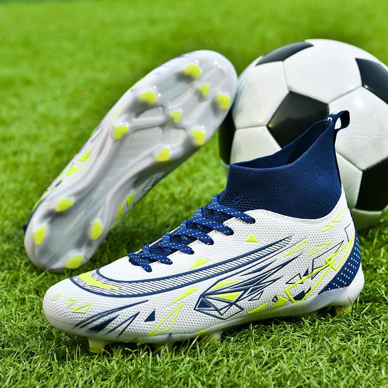 High Top Football Shoes Primary School Students TF Broken Nails Youth AG Long Nails Adult Lawn Game Training Shoes Men and Women 2025