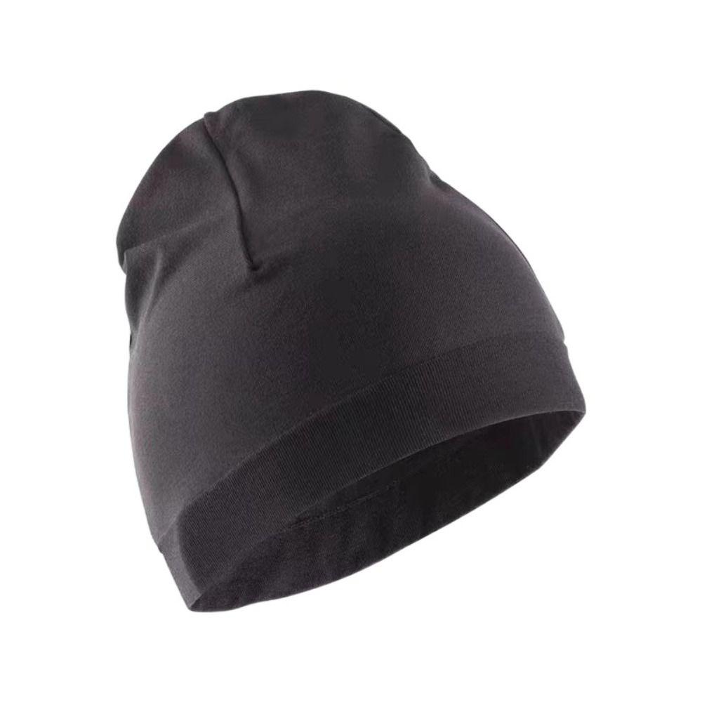 Skullcaps Sport Cap Running Winter Solid Color Sport Bonnet Classic Winter Running Hats  Unisex
