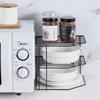3-ярусная сушилка для посуды, кухонный органайзер, угловая полка, полка для хранения кастрюль без сверления, настольная полка, полка для хранения под раковиной