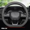 Высококачественная кожаная оплетка на руль автомобиля для Changan Chana UNIK UNI-V CS55 Plus CS75plus CS75 Защитная оплетка