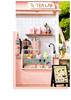 Dollhouse Handmade Kit Set Miniature SHOP SERIES Sunshine Tea (t-FREAK) (Pink Shop)