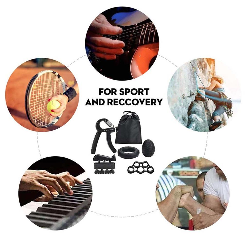 Набор из 6 предметов, тренажер для захвата рук, счетный захват для рук, тренировочный инструмент, регулируемый фитнес-тренажер для запястья, устройство для силовой тренировки, зажим для рук, захват для предплечья