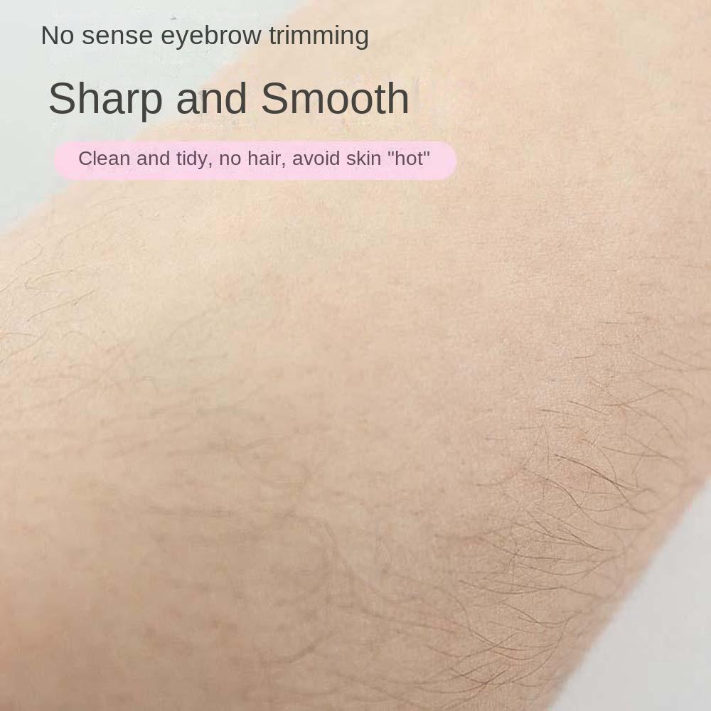 Curved Moon Shaped Curved Eyebrow Trimmer Facial Hair Razor Curved Eyebrow Shaper Shaver Girls