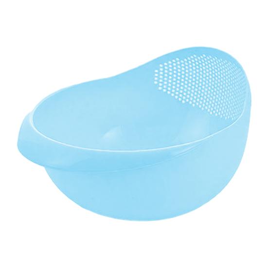 Корзина для мытья и слива риса Легкая Пищевой пластик Двухслойные дренажные отверстия Хранение овощей и фруктов Кухонная корзина