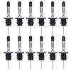 12pcs Stainless Steel Liquor Pourer Dust Caps Olive Oil Spout Durable Speed Pour Spout  Home