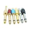 5 шт. аудио 6,35 мм 1/4 "штекер моно штекер 6,5 мм к RCA гнездо адаптера разъем звуковой микшер позолоченный