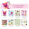Made In Korea, KC-Certified – Pinkfong  Character Sticker Book  (Pinkfong 130 Pcs / Baby Shark127 Pcs)