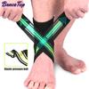 Bracetop 1 шт. Спортивный компрессионный голеностопный бандаж-поддержка, обмотка, спортивные рукава для голеностопа для плантарного фасциита, ахиллова сухожилия, легких растяжений