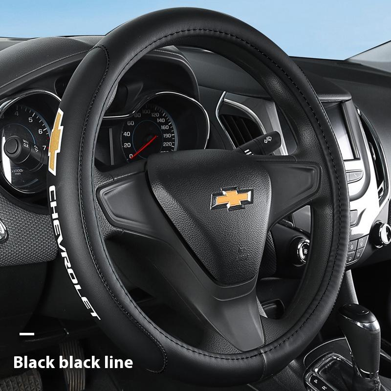 Кожаная накладка на руль автомобиля 37 38 см Для Holden Chevrolet Cruze Malibu Sail Spark Captiva Equinox Trax/Tracker AVEO Lova RV