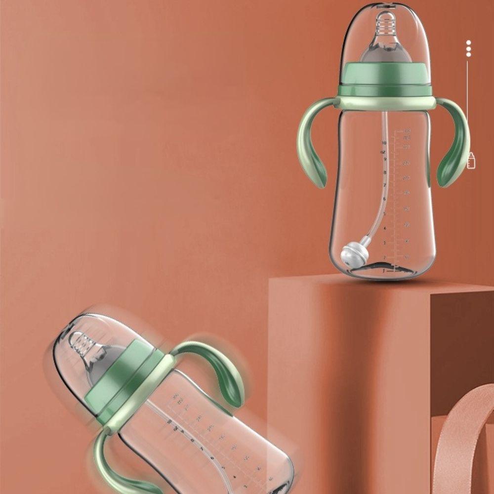 Anti-Slip Handle Anti-drop Milk Feeding Bottle Water Bottle Wide Mouth Feeding Bottle Baby Bottle