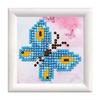 Diamond Dotz Butterfly Sparkle with Frame Diamond Painting Kit, White, 7 X 7 Cm