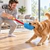 Soft Plush Squeaky Pet Toys Dog Rope Toy, Durable Interactive Tug with Reinforced Handles, for Large Dogs Dental Cleaning Polyester Chew Toy Small