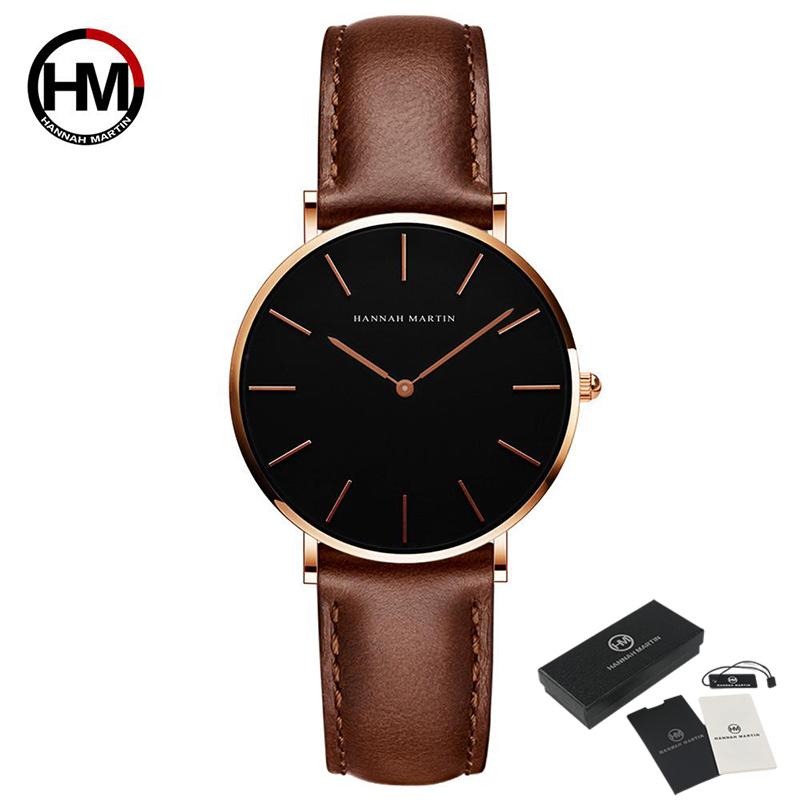 Hannah Martin Ladies Watch Women’s Quartz Watches 3ATM Waterproof Luxury Bracelet Watches Fashion Ladies Quartz Watch Female Wristwatch