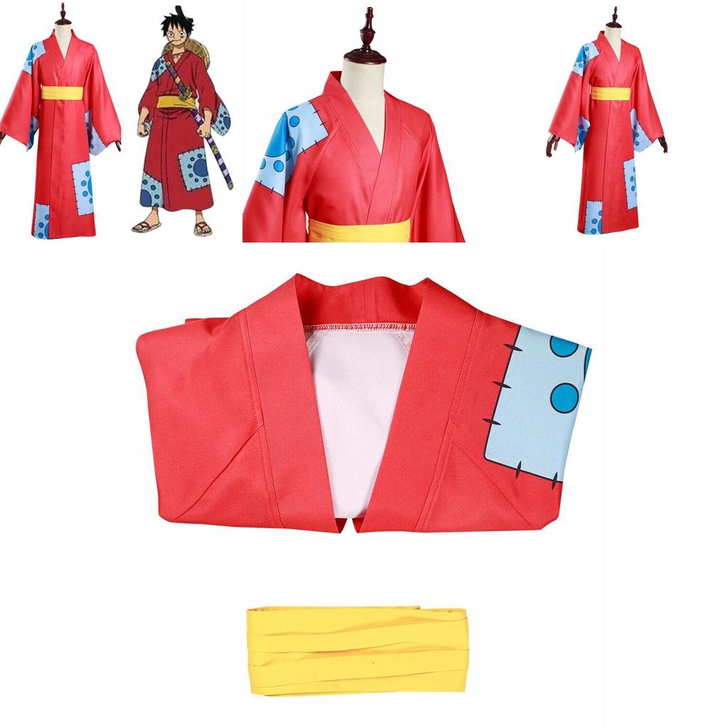 Косплей костюм One Piece Страна Вано для фанатов Монки Д. Луффи