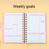 Еженедельник на 2026 год, блокнот на спирали, журнал целей с элегантной обложкой, постановка целей и отслеживание задач, портативный студенческий органайзер-дневник