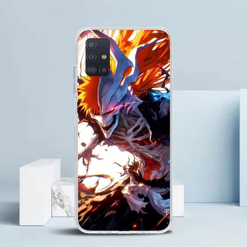 Kurosaki Ichigo Bleach Мягкий чехол для Samsung Galaxy S25 Edge S26 S24 S23 Ultra Чехол для телефона S22 S21 Plus S20 FE С рисунком Она