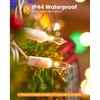 Minetom Clear Christmas Lights Set 100 Count 20 Feet Incandescent Bulb Mini String Lights for Indoor Christmas Tree Garland Birthday Wedding Party