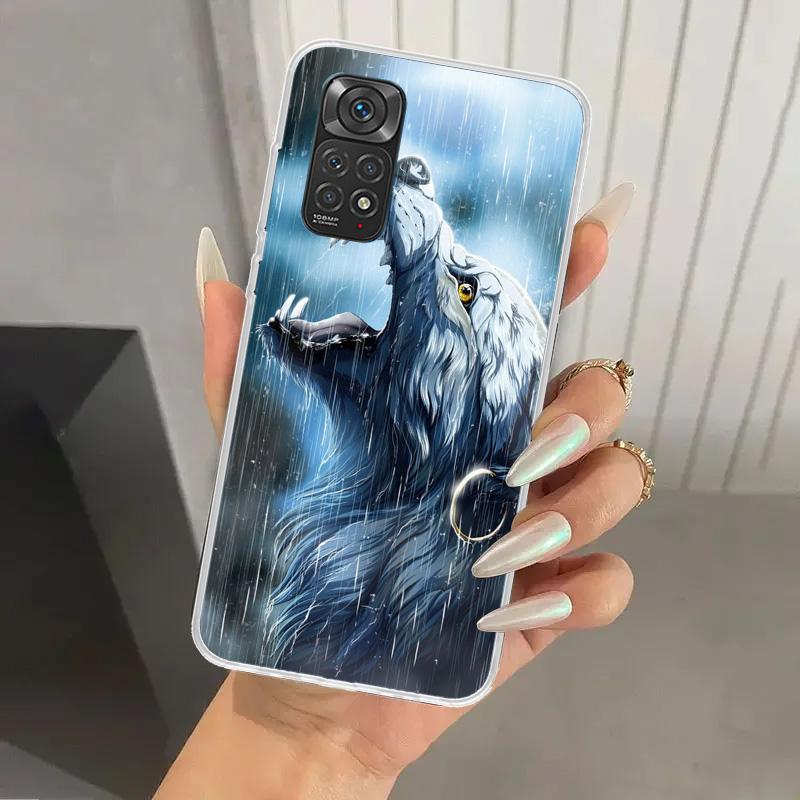 Чехол для телефона «Злой животный волк, свирепый» для Xiaomi Redmi Note 15 14 14S 13 12S 12 Pro 11S 11 Plus 11T 11E 10S, мягкий чехол-накладка с принтом