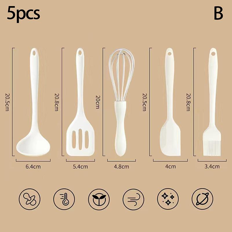 3/4/5 шт. Силиконовый набор для выпечки Лопатка-скребок для торта и крема Кухонный венчик для яиц Щетка для смазывания маслом для барбекю Гаджет Кухонные принадлежности