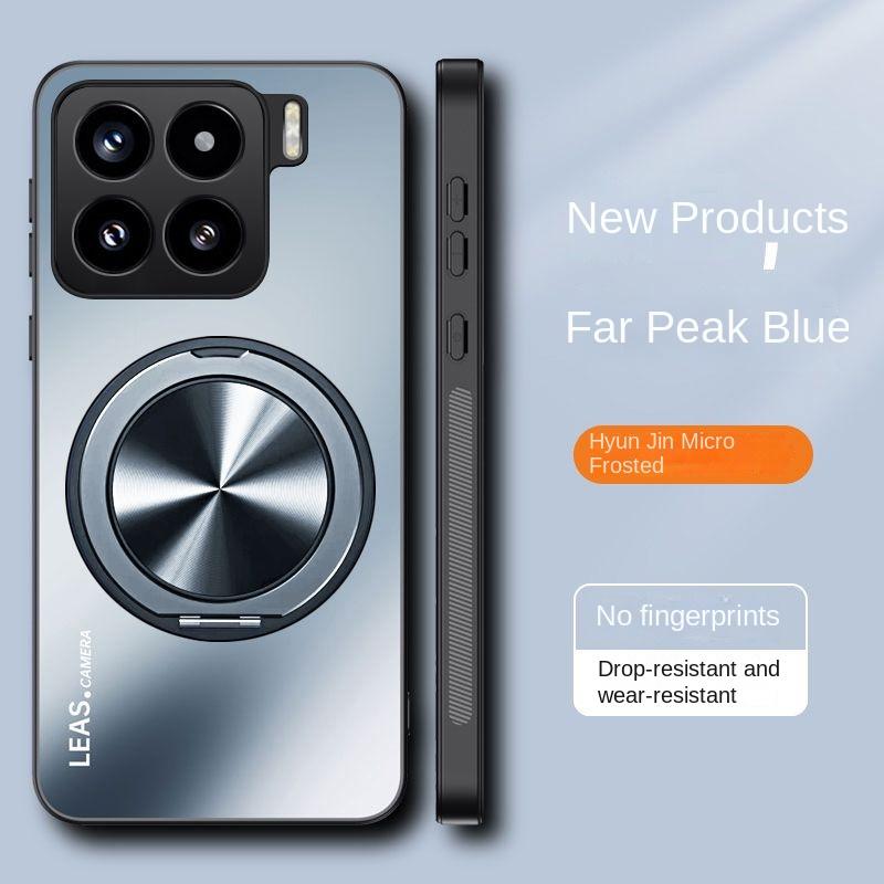 For Xiaomi Mi 15 Pro Case Hard Matte With Ring Stand Magnetic Protective Back Cover Case For Xiaomi Mi 15 14 13 12X 11 10 Shell