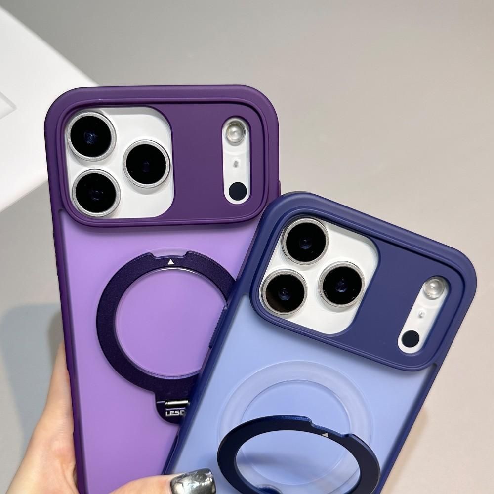 Вращающийся держатель Чехол для телефона Для iPhone 16 17 Pro Max MagSafe Магнитный Жесткий ПК Корпус Защитный Для iPhone Air Акриловая Задняя крышка