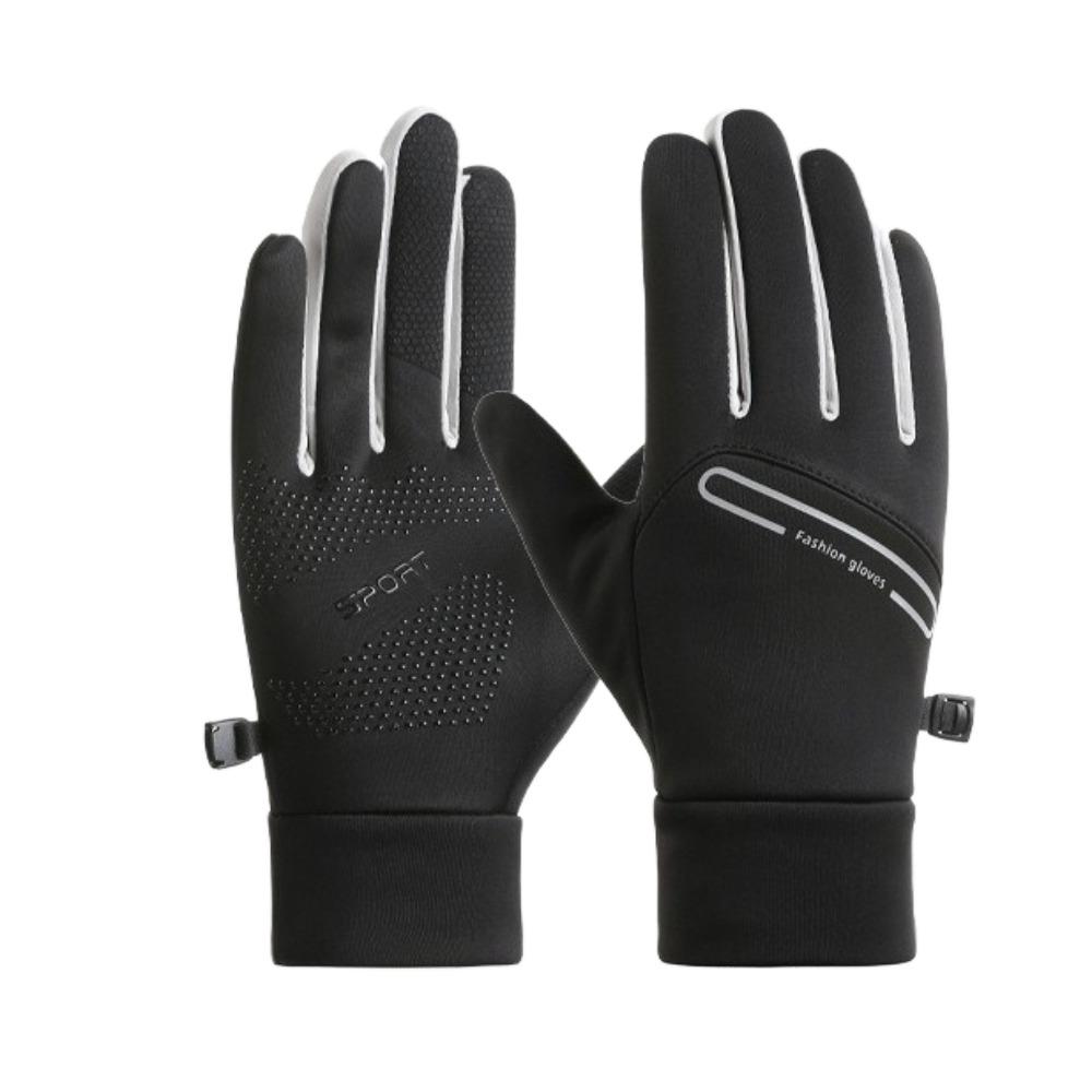 Full Finger Cycling Gloves Anti Slip Sports Mittens Winter Warm Gloves  Outdoor Activities