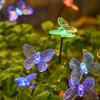 6 LED Solar Butterfly Lights Waterproof Garden Solar Lights String Lights Stake Lights  Courtyard