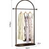 miflame Floor-Standing Marble Garment Rack